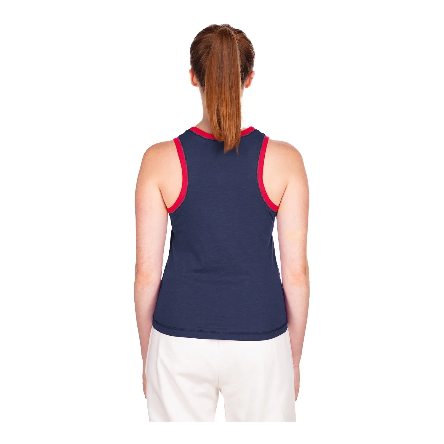 Women's New Era USMNT Navy Heathered Tank