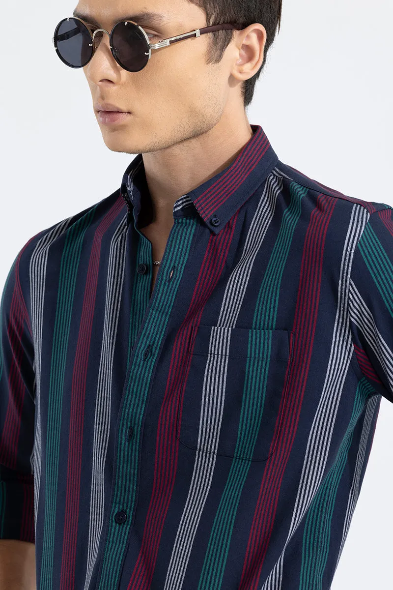 Zenith Stripe Black Shirt