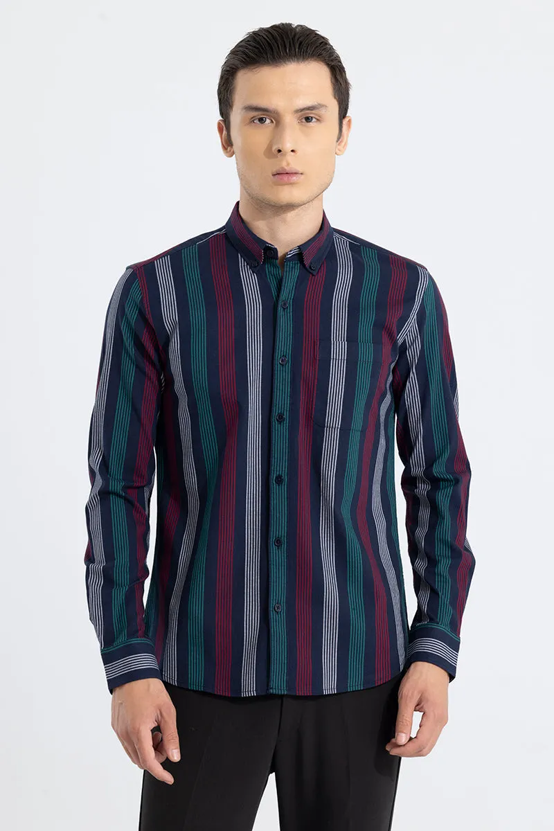 Zenith Stripe Black Shirt