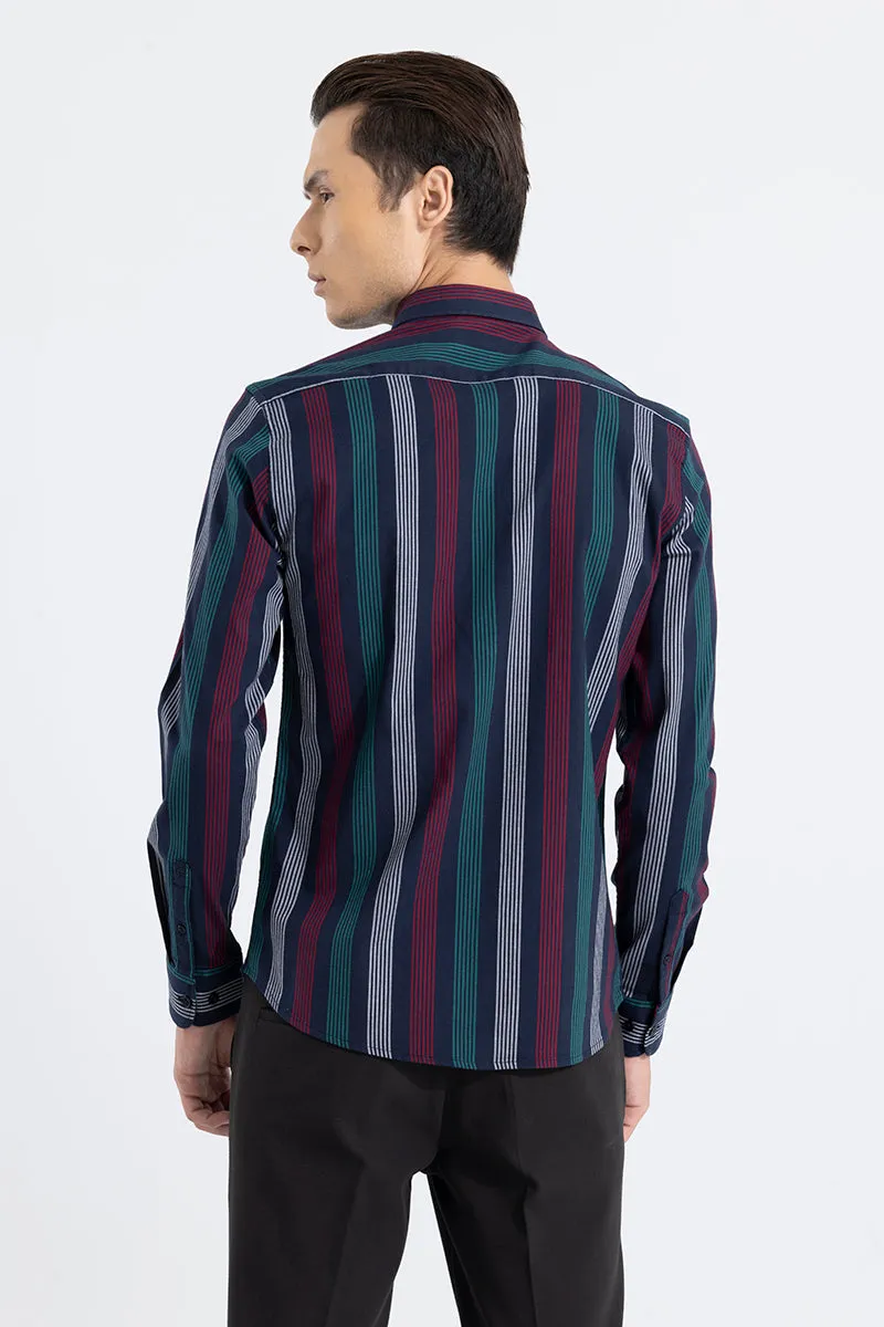 Zenith Stripe Black Shirt